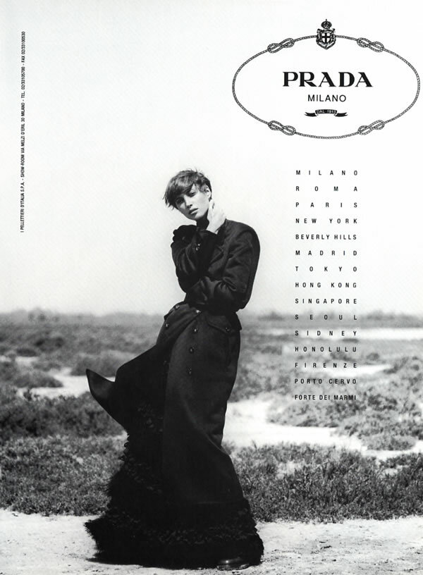 1993 Prada Peter Lindbergh Christy Turlington fashion 1-page