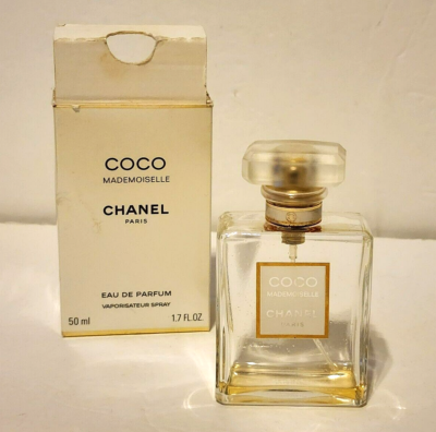 glass bottle Coco Mademoiselle Chanel Paris Eau De Parfum 1.7 fl