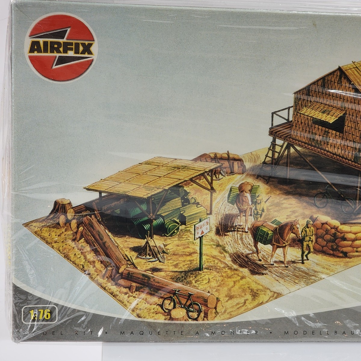 Vtg Airfix Jungle Outpost World War 2 Model Kit 1/72 scale #03382