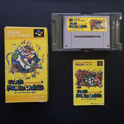 Super Mario World - Nintendo Super Famicom SNES NTSC-J JAPAN Game