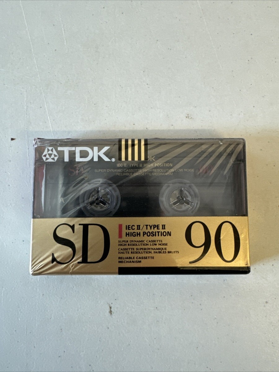 Vintage TDK SD 90 Type-II Blank Audio Cassette Tape 1990 new