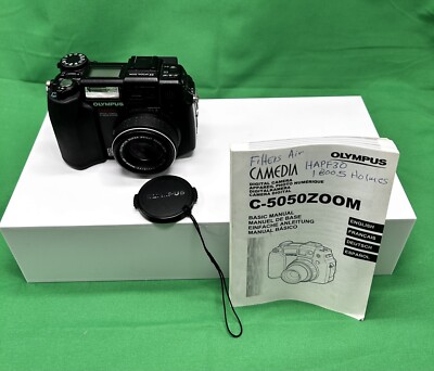 CAMEDIA C-5050 Zoom 5.0MP Olympus Digital Camera W/Manual Work