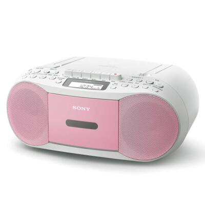 SONY CFD-S70 CD Boombox with Recorder FM AM Wide-FM Pink New From