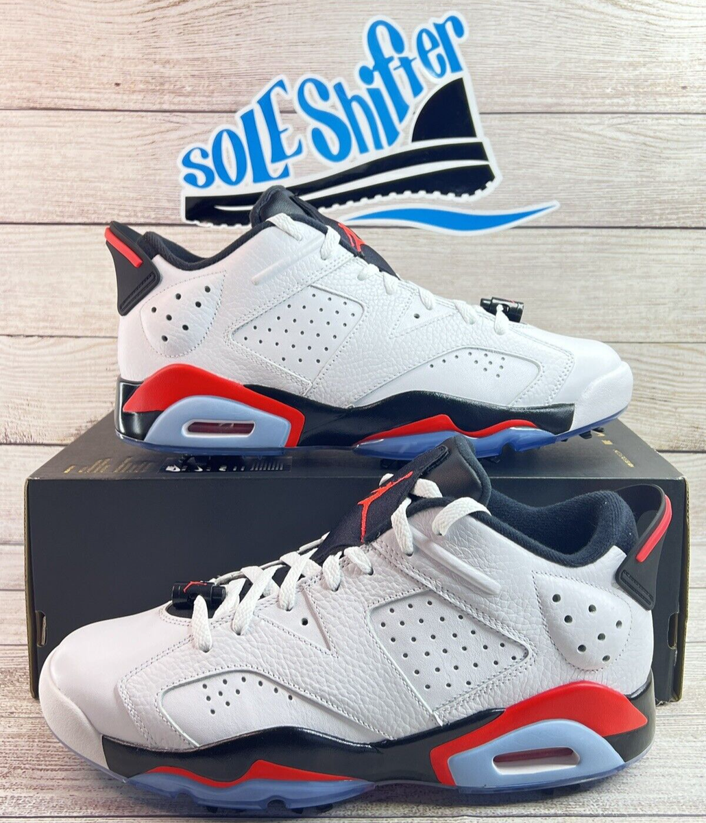 Size 8 - Air Jordan 6 Retro Golf Low White Infrared for sale