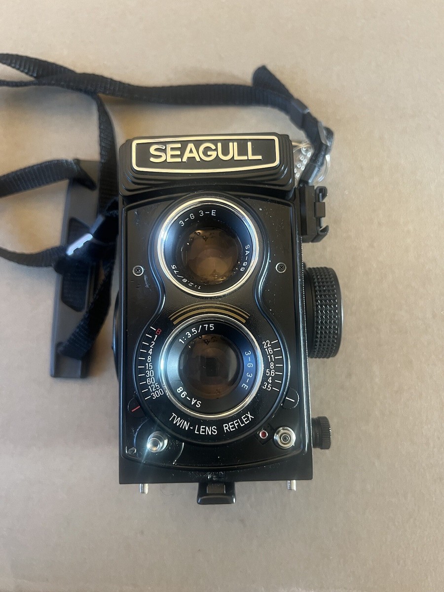 Seagull 4B-1 6X6 TLR Camera with 75mm F3.5 lens + cap + strap | eBay
