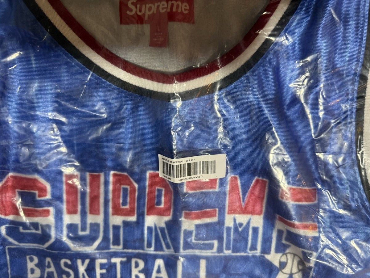 Supreme Marker Basketball Jersey SS25 Men's Size Large Multicolor