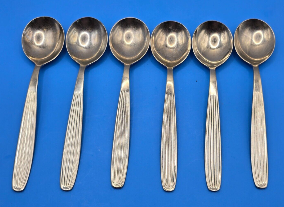 Hackman SCANDIA Finland Stainless Soup Spoons Set of 6 | eBay