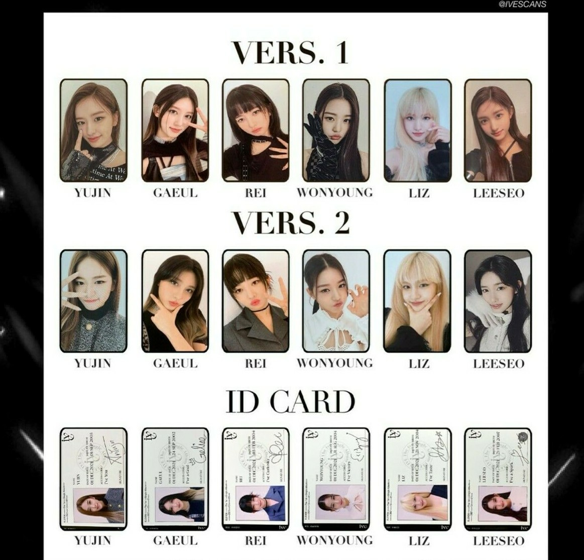 K-POP IVE 1st Single Album Eleven Official Photocard Wonyoung