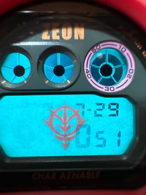 Casio G-Shock DW-6900FS Gundam MS-06S Zaku II Red dw-6900