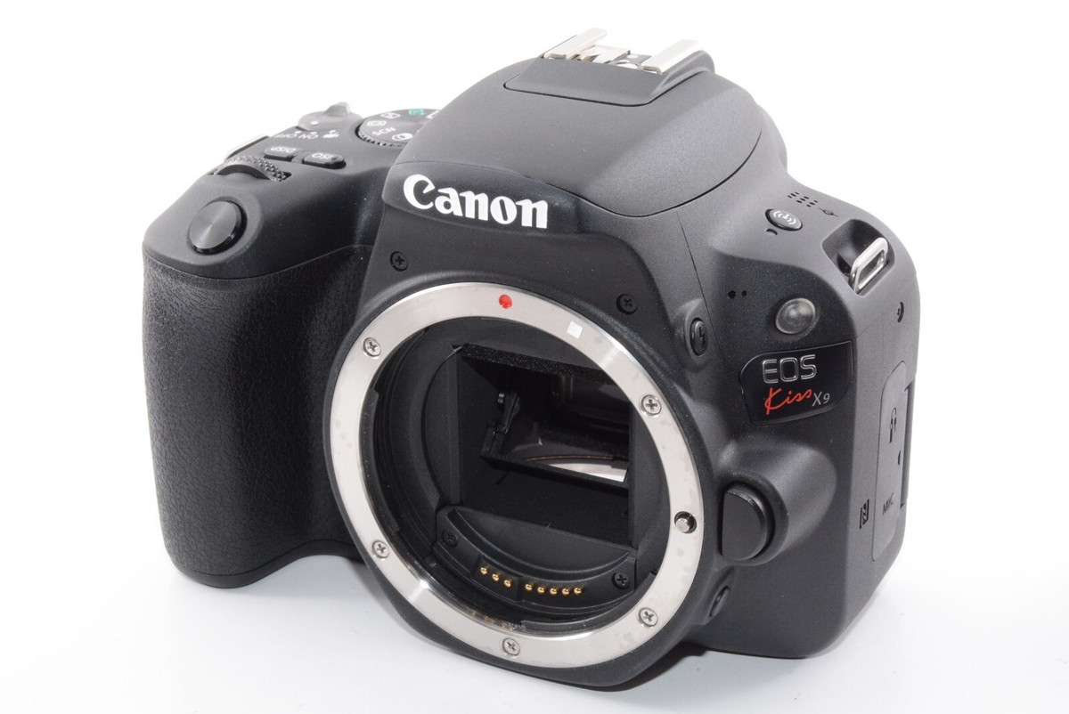 MINT/1348shots]Canon EOS Kiss X9 Black double Lens Kit From JAPAN