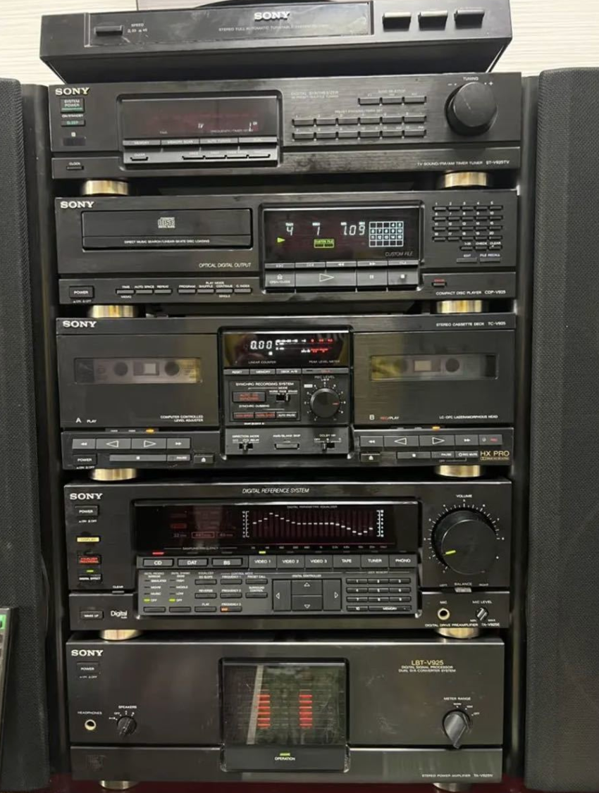 SONY LBT-V925 high-grade mini stereo system With record player