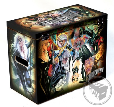 Black Cat - Large Comic Book Hard Storage Box Chest MDF | eBay