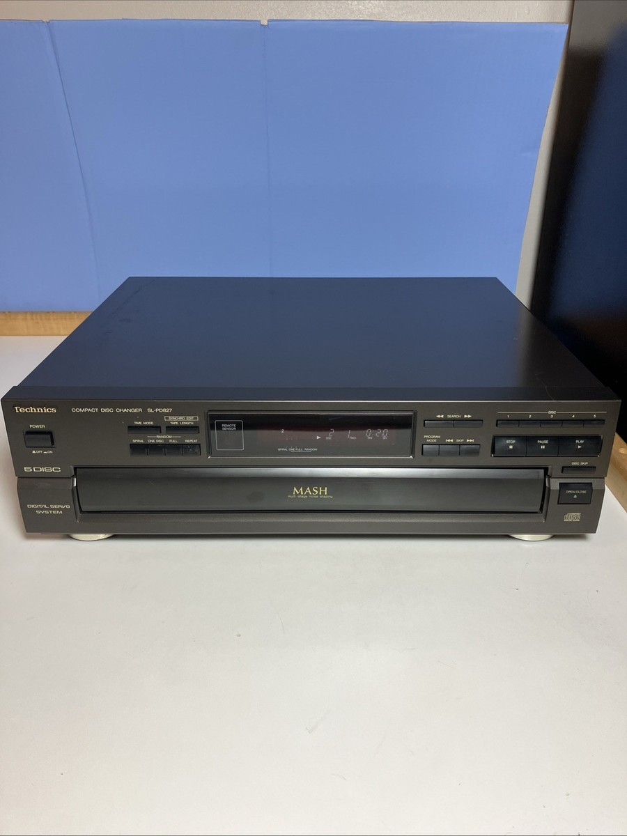 Vintage Technics SL-PD827 5-Disc CD Changer Player Japan Made No