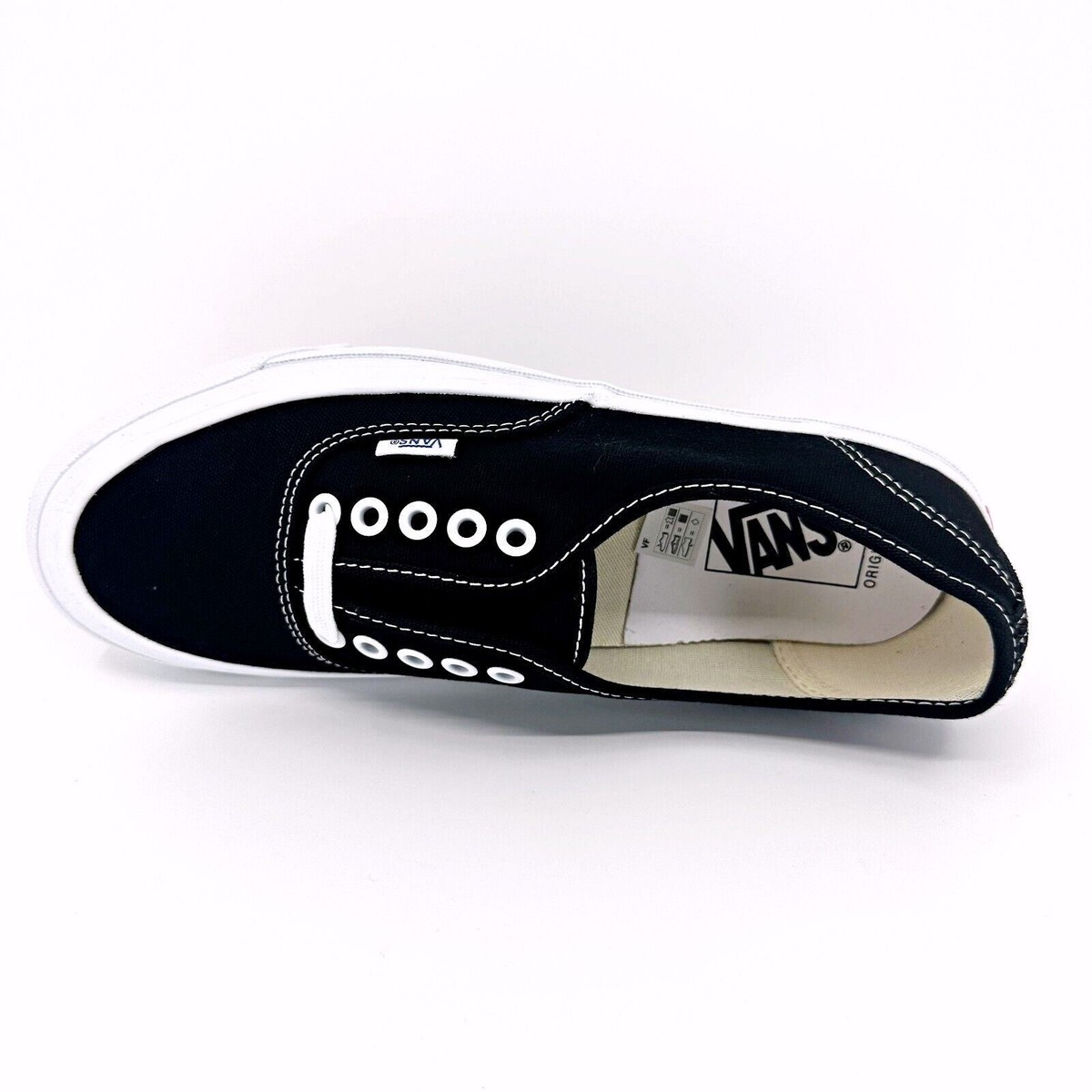 Vans Vault OG Authentic LX (Canvas) Black True White Womens