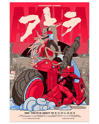 AKIRA by Vincent Aseo Ltd Edition x/150 Screen Print Poster Mondo