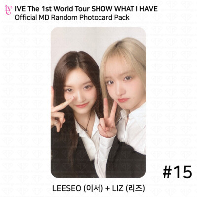 IVE The 1st World Tour SHOW WHAT I HAVE Official Random Photocard