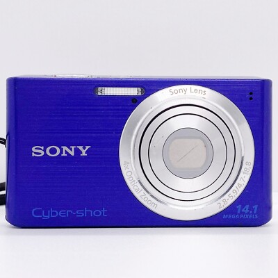 Sony Cyber-shot DSC-W610 Blue 14.1MP Camera 4.0x Optical Zoom w