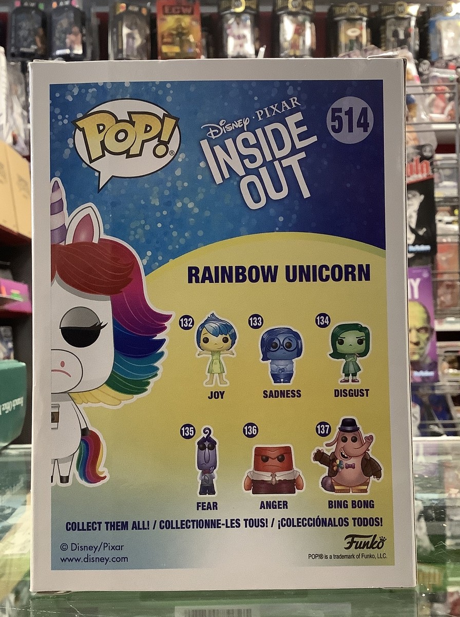Funko Pop # 514 Inside Out - Rainbow Unicorn - Disney Parks