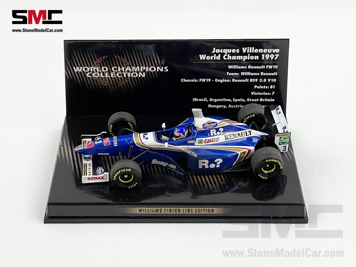 Williams F1 FW19 #3 Jacques Villeneuve 1997 World Champion 1:43