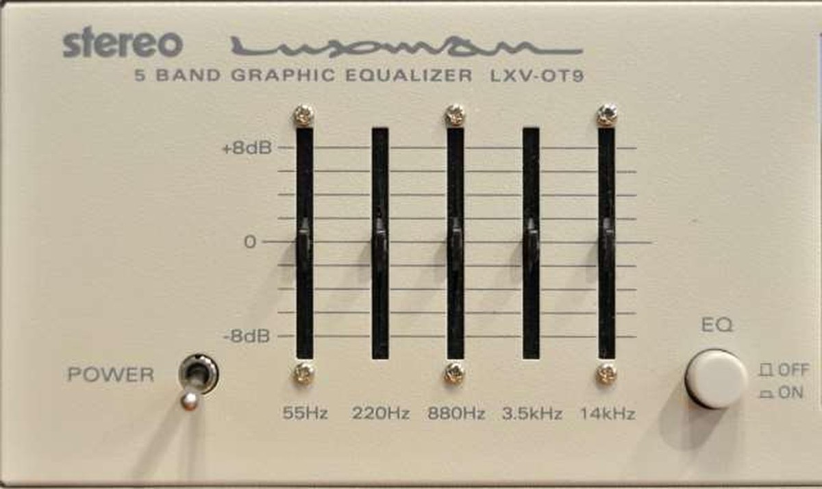 LUXMAN LXV-OT9 Tube Graphic Equalizer 5 bands Confirmed Operation