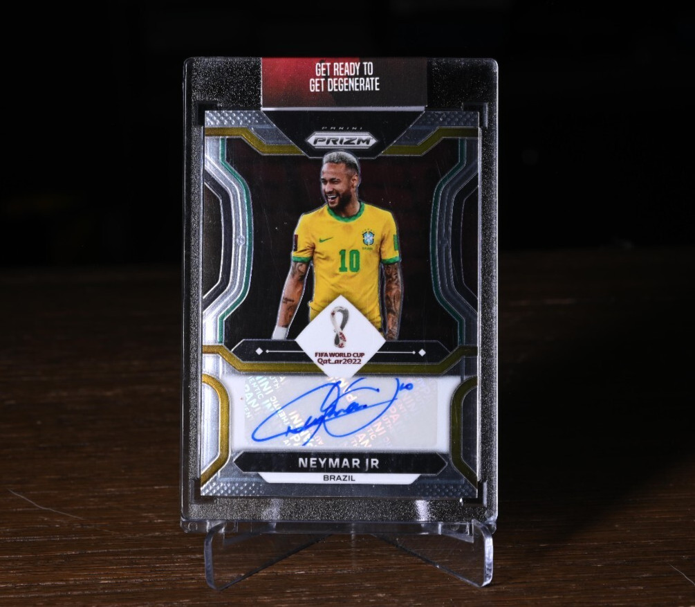 Neymar Jr. 2022 Prizm World Cup #S-NJR Signatures Price Guide