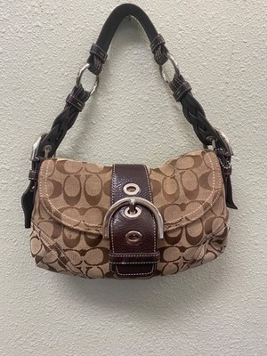 Coach Vintage Y2K Soho Purse Shoulder Bag Signature Brown Canvas