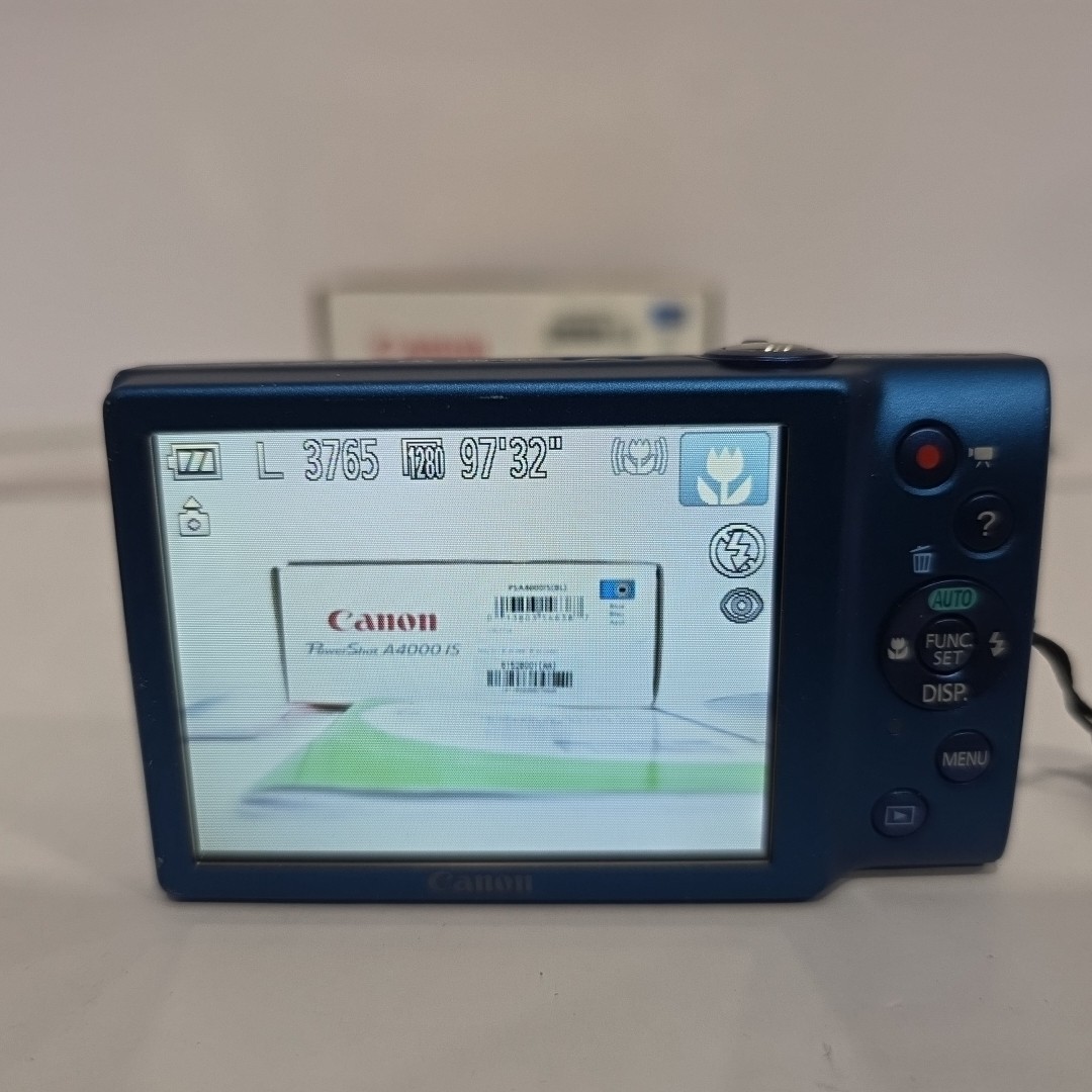 Canon PowerShot A4000 IS 16.0MP Digital Camera - Blue for sale