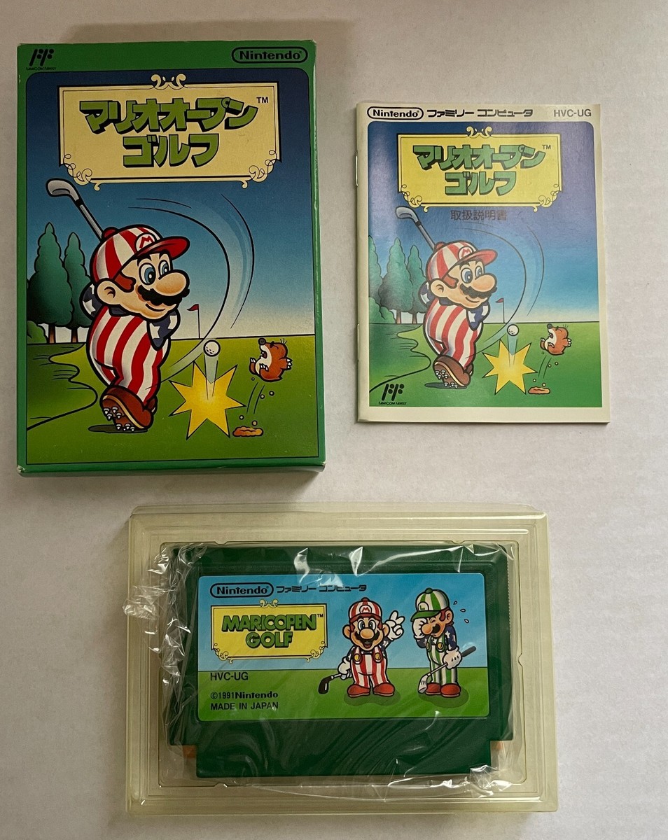 Mario Open Golf NES Open Tournament Golf Nintendo Famicom FC NIB