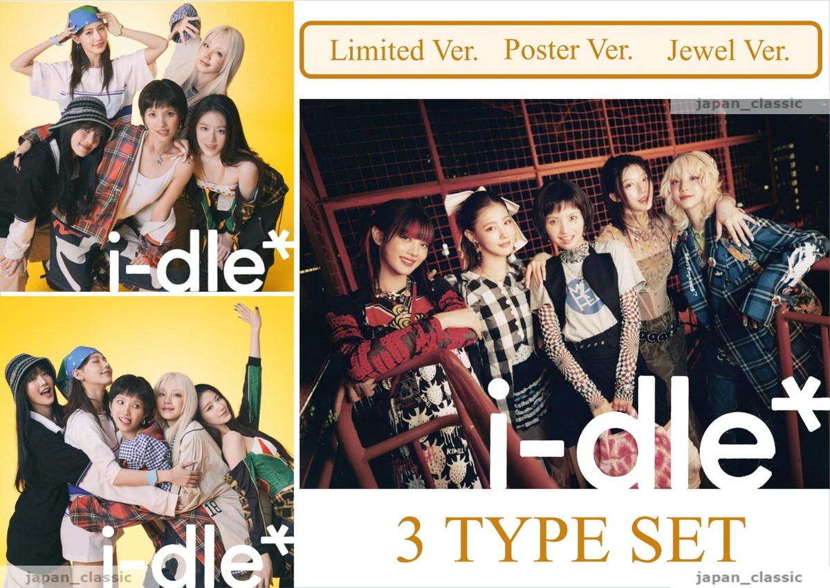 I-DLE JAPAN CD LIMITED EDITION POSTER VERSION AND REGULAR VERSION