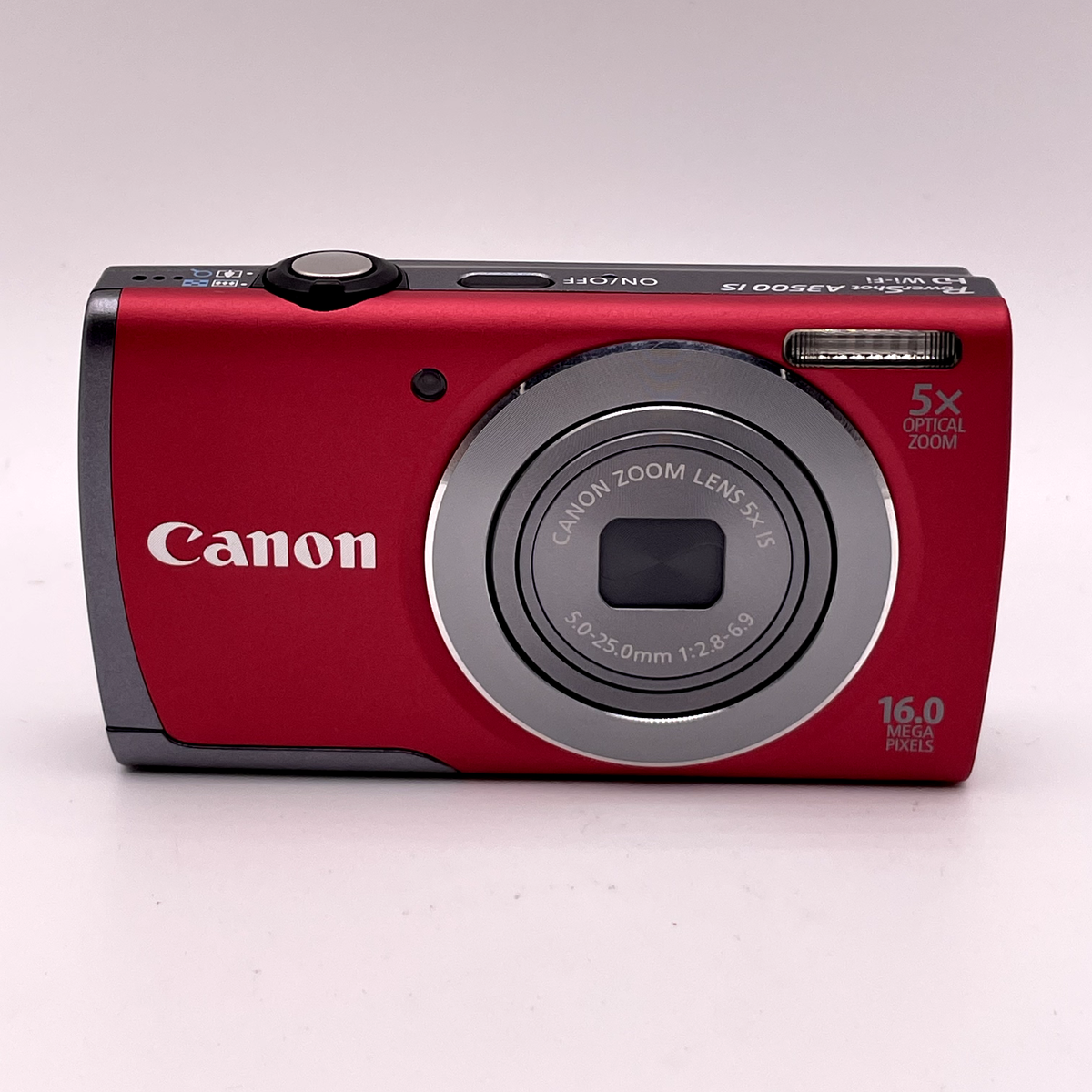 Canon PowerShot A3500 IS 16.0MP Digital Camera – Red – Tested