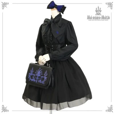 NEW Moi-meme-Moitie Ornament 2way Bag Black x Blue Mana Gothic | eBay