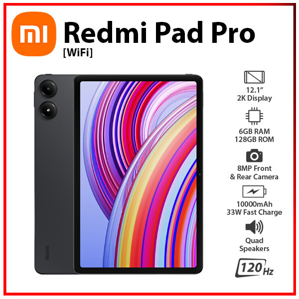 Wi-Fi) Xiaomi Redmi Pad Pro 6GB+128GB GREY Octa Core Android PC