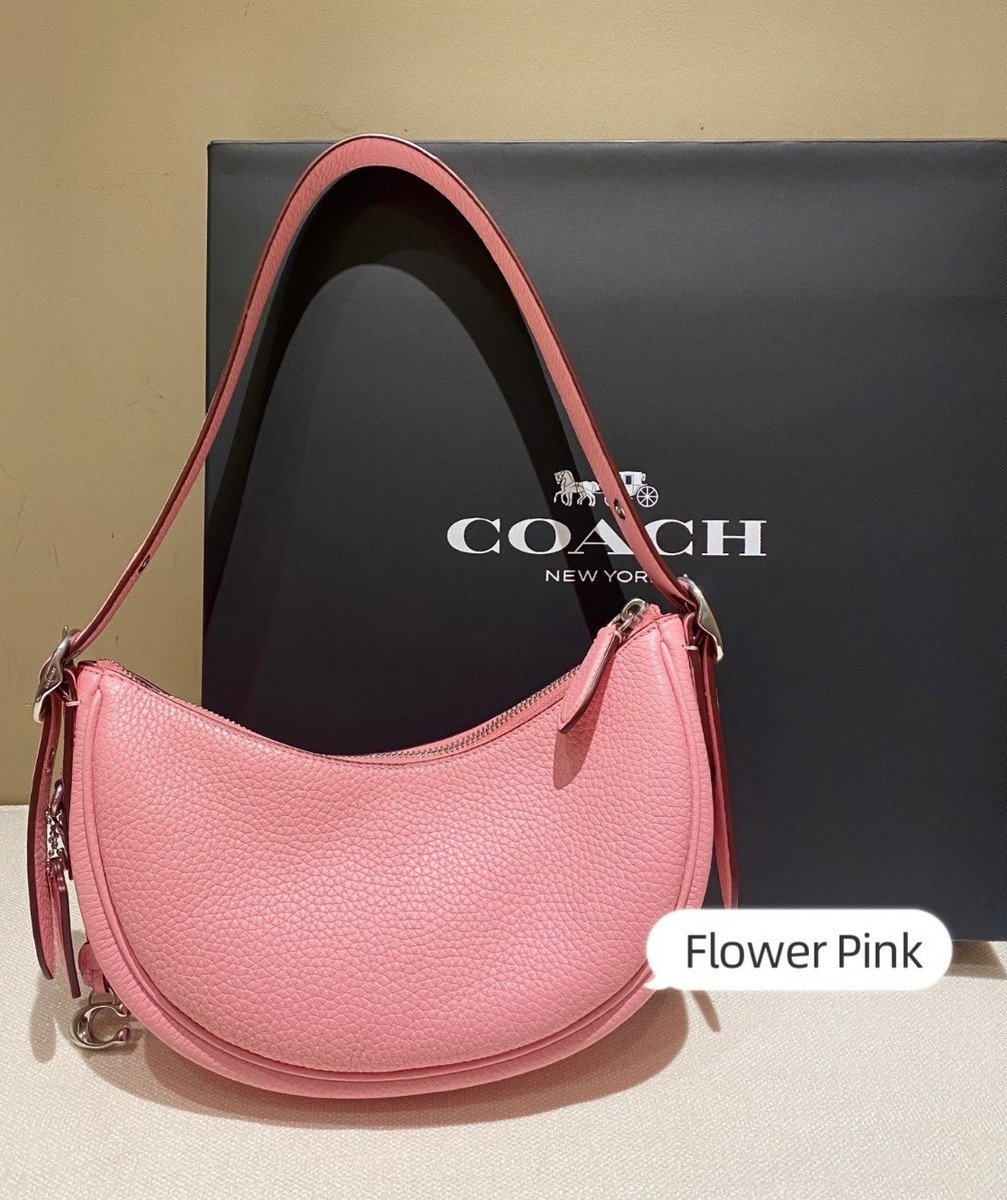NWT Coach CC439 Soft Pebble Leather Luna Shoulder Bag - Flower