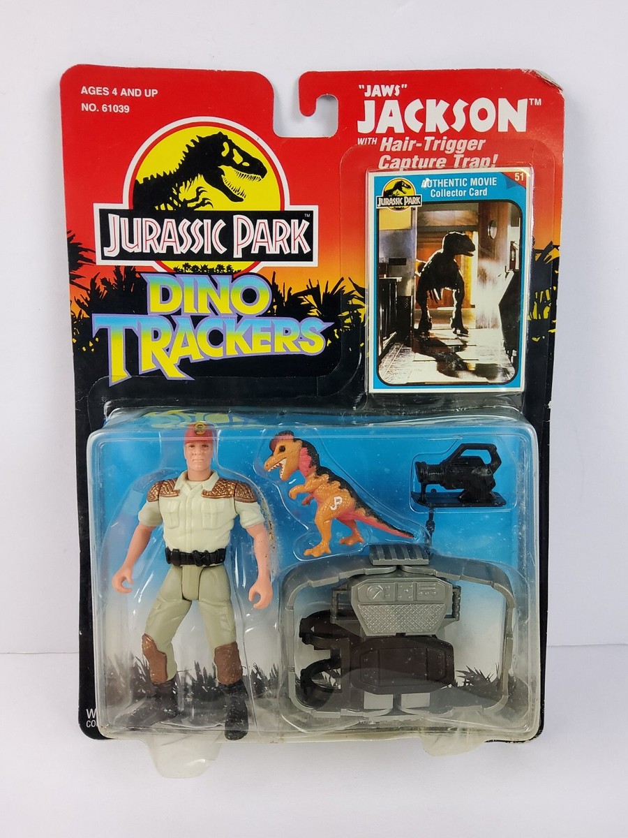 1993 Jurassic Park Dino Trackers Jaws Jackson Figure Dinosaur