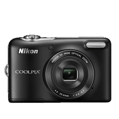 Nikon COOLPIX L30 Digital Camera Black 20.1MP 5× Optical Zoom Date