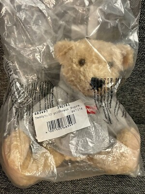 Supreme Steiff Bear Heather Grey Hoodie Box Logo Red FW18 New | eBay