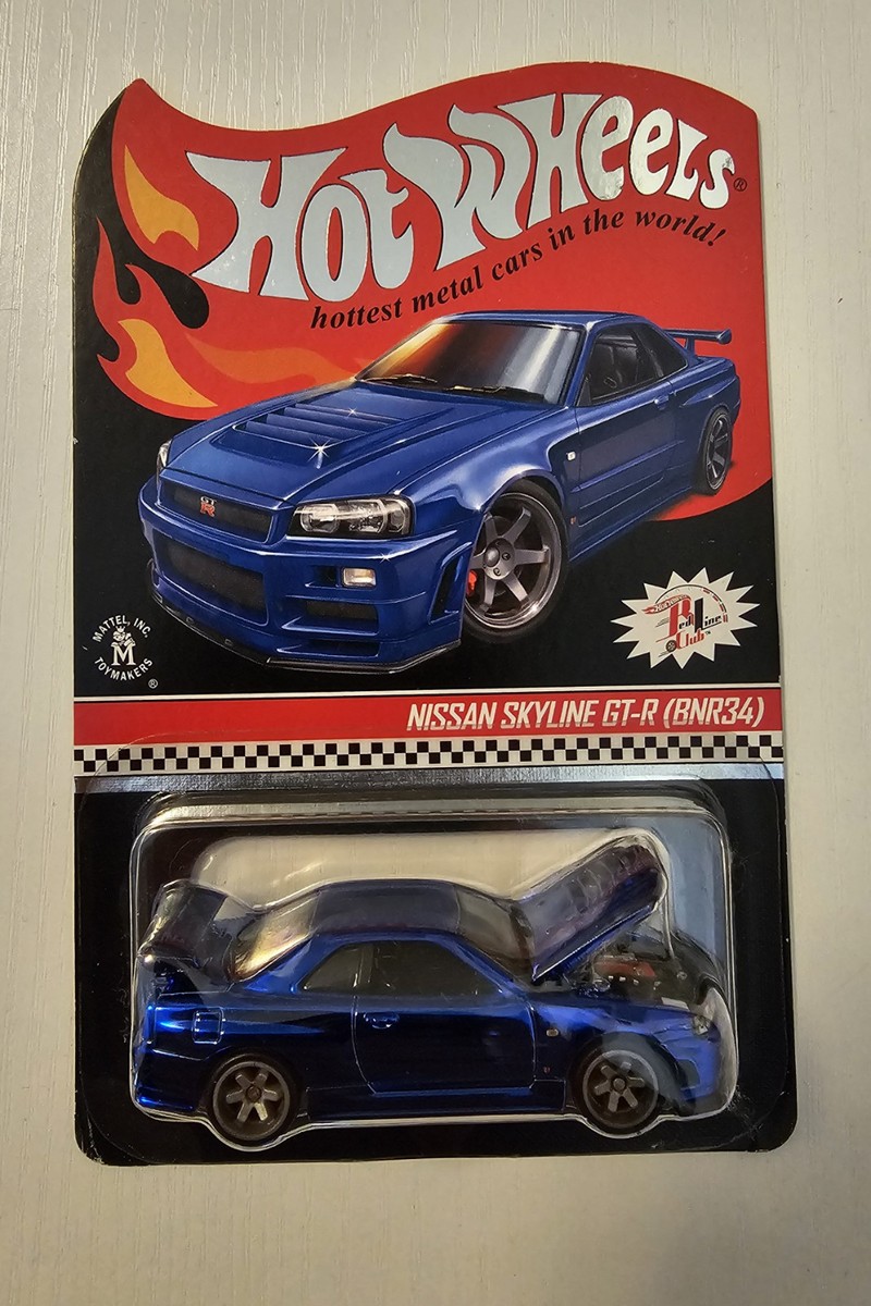 Hot Wheels RLC Nissan Skyline GT-R R34 Blue 887961741834| eBay