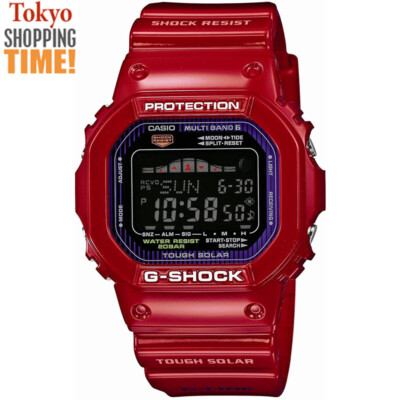 Casio G-SHOCK G-LIDE GWX-5600C-4JF RED Solar Radio Tide Graph