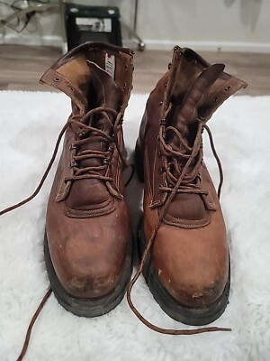 Red Wing ANSI Z41 PT91 Mens Size 11 D MI/75 C/75 EH Brown Leather