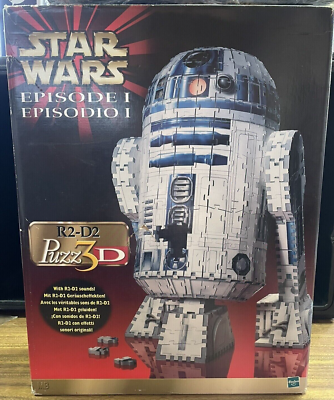Jigsaw Puzzle 3D Star Wars R2-D2 708 Pieces Hasbro 1999 Vintage | eBay