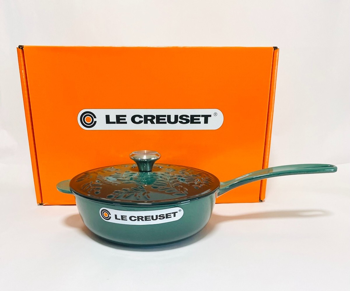 Le Creuset Saucier Artichoke Saucepan 21cm Olive Cast Iron from