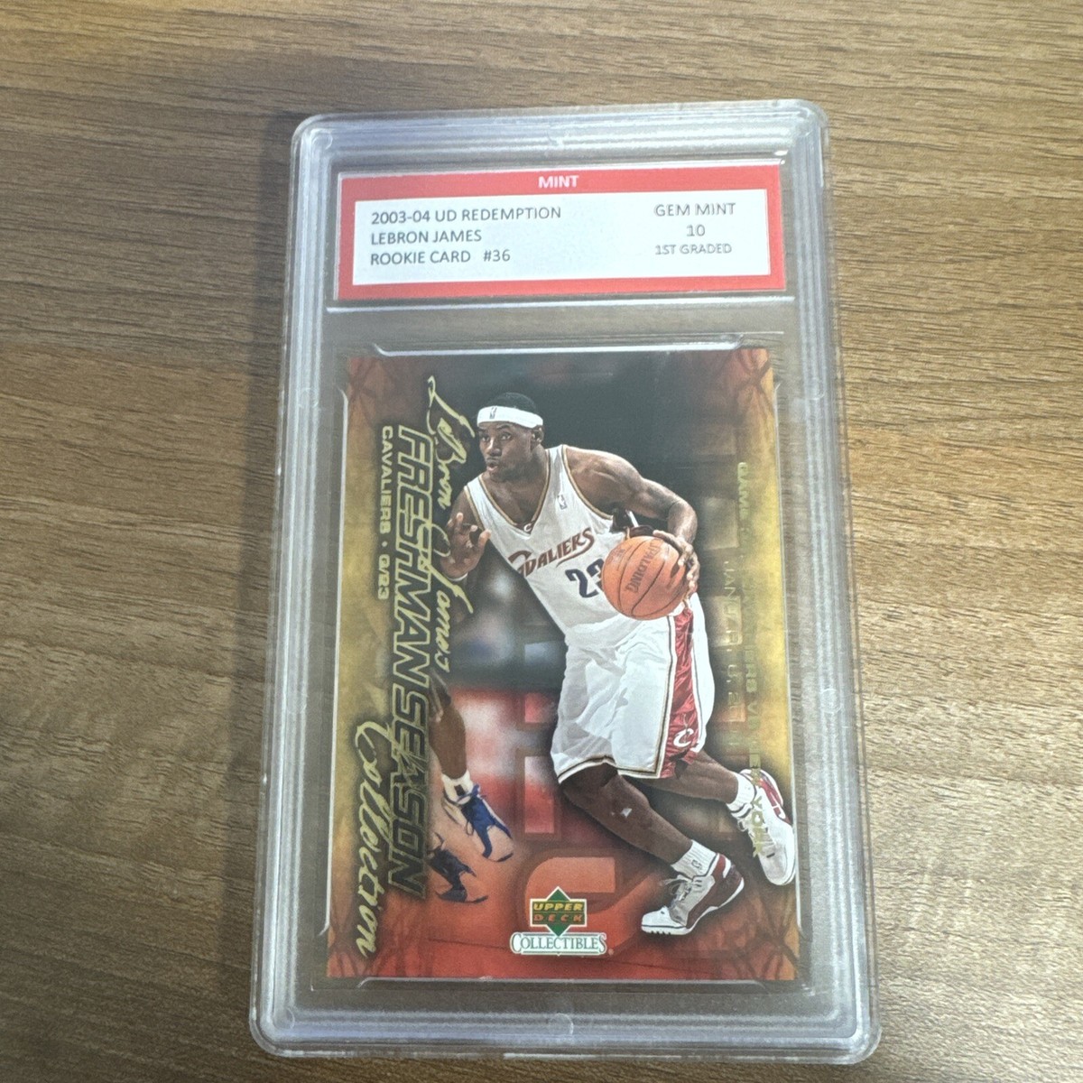 2003-04 UD REDEMPTION LEBRON JAMES ROOKIE CARD #36 GEM MINT 10 | eBay