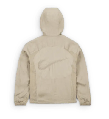 Nike x Stüssy Linen Jacket Hoodie size SMALL Beige | eBay