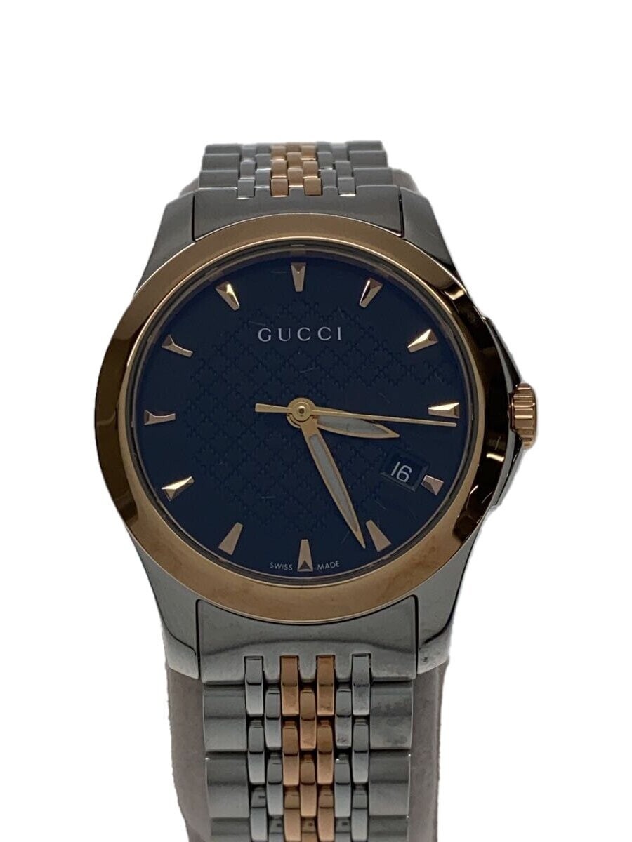 Gucci 126.5 G Timeless Quartz Women's Watch Black Dial Analog 27mm