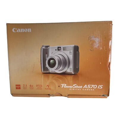 Canon Digital Camera PowerShot A570 IS PC1225 7.1 MP 4X Zoom
