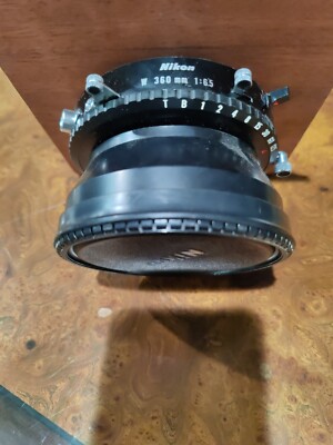 EXCELLENT* Nikon Nikkor W 360mm F/6.5 Large Format Lens Copal 3 | eBay