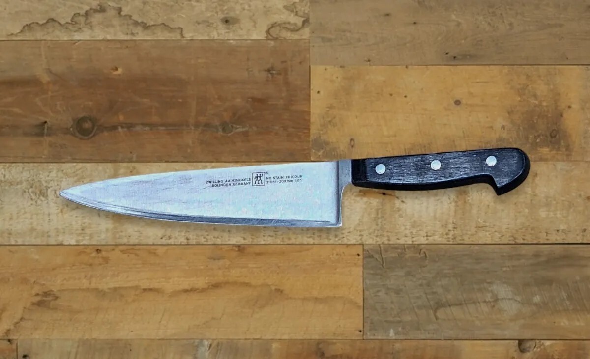 Zwilling Henckels CHEEF KNIFE Solingen Germany No Stain Friodur