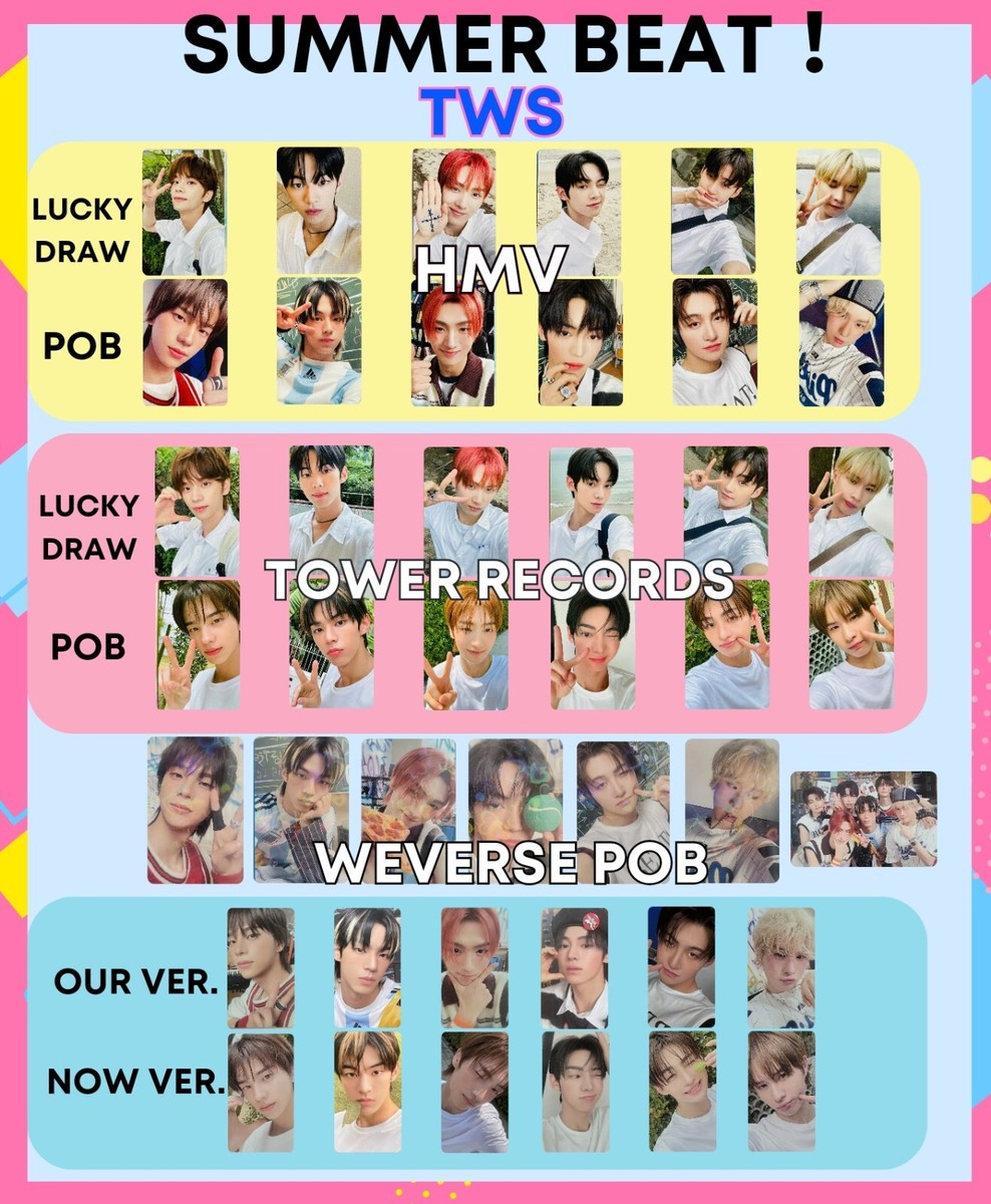 TWS SUMMER BEAT ! 2nd Mini Album photo card JAPAN POB Luckydraw