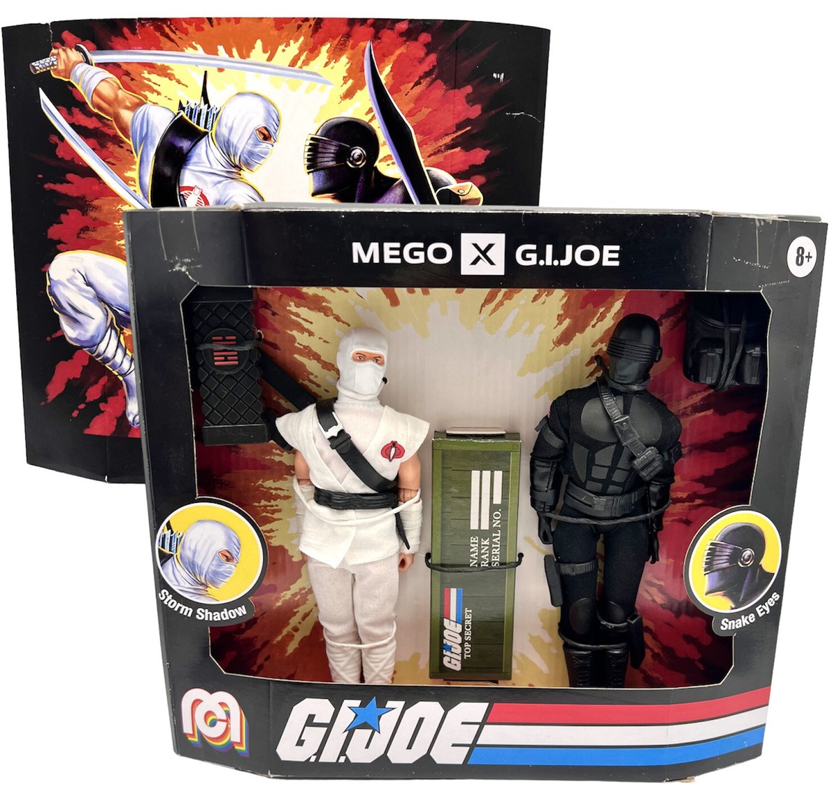 G.I. Joe Snake Eyes & Storm Shadow Mego 2-Pack Ninja Action