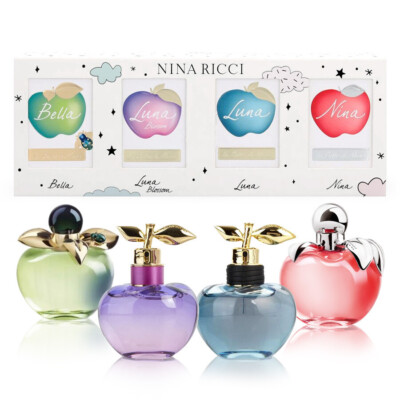 Nina Ricci Miniature 4 x 4ml EDT Mini Set (Bella + Luna Blossom +